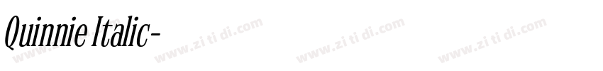 Quinnie Italic字体转换
